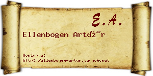 Ellenbogen Artúr névjegykártya